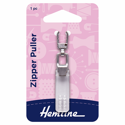 H164.02 Zipper Puller: Rectangle: Transparent 